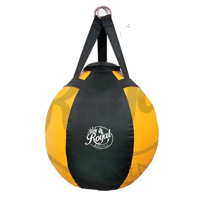 Sacs de frappe de boxe en cuir véritable imprimé de logo personnalisé de haute qualité PU autonome robuste pour l'utilisation d'entraînement de gymnastique de sable - Product Image 1