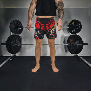 Pantalones Cortos de Verano para Hombre Estilo Vintage, Personalizados, de Poliéster/Nylon, con Cintura Elástica, Bajo con Borde Crudo, Estilo Urbano, Desgastados - Product Image 3