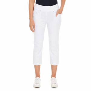Women's UV Protection Golf Capris Elastic Waist Lightweight Quick Dry Performance Crop Pants Slim Fit 4-Way Stretch - Product Image 1