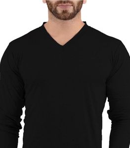 Camisa clásica de manga larga con cuello en V, de corte regular y confiable, hecha con hilo duradero para uso diario. - Product Image 3