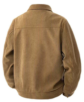 Veste tendance décontractée et polyvalente à col montant, style vêtement de travail, avec logo personnalisé OEM