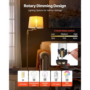 Kit di Ricablaggio per Portalampada E26 in Bronzo Antico da 12 Piedi, Accessori Essenziali per la Realizzazione di Lampade, Kit di Retrofit Tutto-in-Uno - Product Image 4