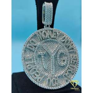 จี้เพชรรูปไมเคิล แจ็คสันสุดหรูหรา สไตล์ฮิปฮอป ประดับเพชรเต็มชิ้น พร้อมจี้เหรียญไมเคิล แจ็คสันสุดไอคอนิก - Product Image 4