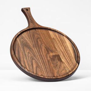 Tabla Redonda de Madera de Acacia Natural de Primera Calidad al por Mayor con Asa, Tabla de Madera para Cortar y Servir, Plato para Queso - Product Image 5