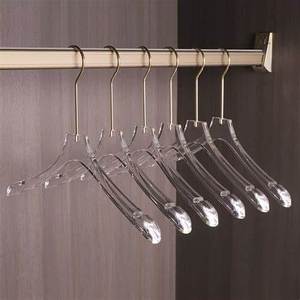 Transparent Acrylic Crystal Clothes Hanger Sleek and Durable Design for Displaying Garments in Retail Stores Closets Exhibitions - Product Image 2