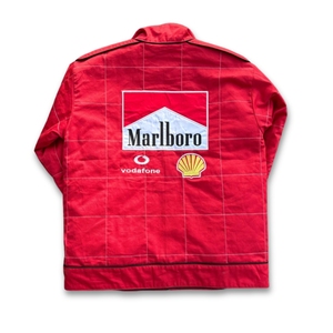 F1 Red Wholesale <b>Racer</b> Private Label 3D Embroidered Polyester Sporty Apparel <b>Jacket</b> Insulated Puffer Branding Automotive - Product Image 5