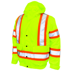 Veste de travail de sécurité avec bandes réfléchissantes pour la construction routière, la gestion du trafic et le personnel des sites industriels - Product Image 1