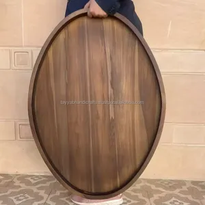 Bandeja de Madera de Alta Demanda para Servir Alimentos Finos y Vinos, Bandeja de Madera Rústica para Decoración del Hogar de Estilo Campestre - Product Image 1