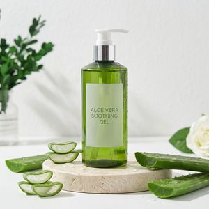 Flacon pompe rond en PET 300 ml, bouteille en plastique verte avec pompe pour shampoing, soins de la peau, emballage cosmétique, fabricant vietnamien - Product Image 3