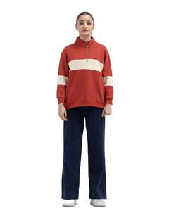 เสื้อสเวตเชิ้ตคอเต่าซิปหน้าแบบหนาพิเศษ สกรีนโลโก้ได้ตามต้องการ สำหรับผู้หญิง-ระบายอากาศได้ดี เป็นมิตรกับสิ่งแวดล้อม - Product Image 6