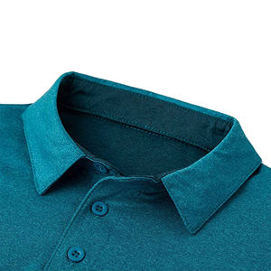 เสื้อโปโลขายส่งปี 2026 สำหรับผู้ชาย คอปกสองสี ผลิตจากผ้าฝ้ายโพลีเอสเตอร์ 100% ป้องกันการยับ ลายเรียบ เสื้อโปโลสำหรับตีกอล์ฟ - Product Image 5