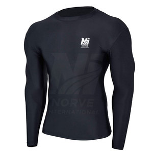 Street Wear Latest Design Men Seamless <b>Compression</b> <b>Shirts</b> Solid Color Adult Size Men Seamless <b>Compression</b> <b>Shirts</b> - Product Image 2