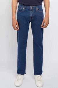 Pantalones Vaqueros Casuales de Hombre, Corte Recto y Ajustado, Transpirables 3D de Algodón, Cintura Media, Formales, para Otoño, Estilo Vietnamita Lavado - Product Image 5