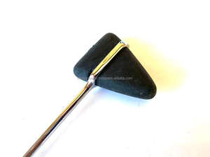 Marteau de réflexe manuel Taylor Tomahawk pour examen neurologique - Instrument en acier inoxydable noir - Product Image 4