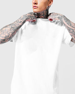 Camisetas de Verano para Hombre, 100% Algodón, Estampado DTF Personalizado, Corte Holgado, Color Sólido, Transpirable, Estilo Hip Hop, Alta Calidad, 180g - Product Image 2