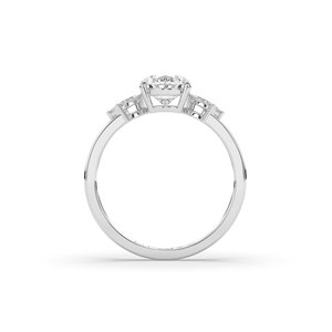 Custom 1.5 Ct Lab Grown Diamond 925 Silver Gold Ring Oval Cut <b>Unique</b> Style Lightweight Minimalist Jewelry <b>For</b> <b>Her</b> Ring - Product Image 6