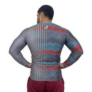 Nueva Camiseta de Protección Solar para Hombre, Camiseta de Surf Transpirable de Compresión de Manga Larga, Ropa de Protección Solar Rush Gurads - Product Image 2