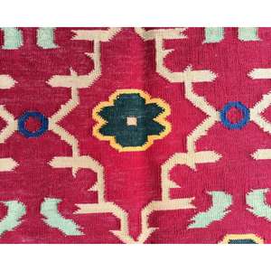 Tapis Dhurrie durables tissés à la main dans un design classique à tissage plat Tapis Kilim parfait Espaces de vie et de chambre à coucher - Product Image 5