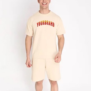 Ensemble deux pièces tendance 2026 pour hommes – Maillot et short de football en coton jersey – Disponibilité en gros – Survêtement unisexe - Product Image 1