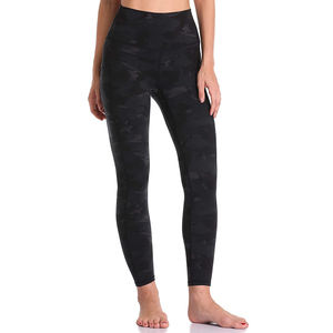 Pantalones de Yoga de Cintura Media a la Moda para Mujer, Transpirables, Tejidos, Sin Costuras, Leggings Deportivos, Ropa Deportiva, Hasta la Rodilla - Product Image 5