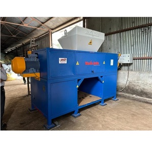 Broyeur de sacs en raphia à double arbre pour applications industrielles, broyeur de plastique pour le recyclage, à vendre à l'exportation - Product Image 1