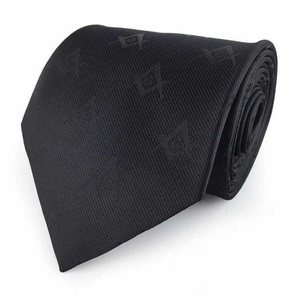 Nouveau prix bas : Cravates maçonniques 100 % soie brodées à la machine, cravates décontractées tissées pour la franc-maçonnerie, en vente à prix abordable - Product Image 2