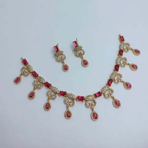 JeweleMarket 10575670BLU Ensemble de collier en diamants américains de style royal, bijoux fins de luxe, imitation perle, alliage de cuivre pour mariée - Product Image 4