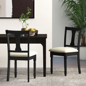 Chaise de salle à manger de style farmhouse avec revêtement en lin, design empilable robuste, légère avec rangement dissimulé - Product Image 3