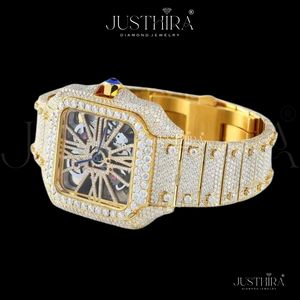 Best Quality Luxury Moissanite Diamond <b>Watch</b> <b>for</b> Men Iced Out Style Waterproof Stainless Steel Wristwatch Available <b>For</b> Sale - Product Image 2