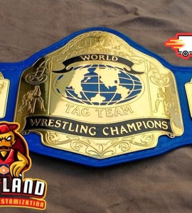 Cinturón de Campeonato de Lucha Libre NWA World TAG TEAM de Peso Pesado para Adultos, Hecho de Zinc de 2mm y 4mm - Product Image 1