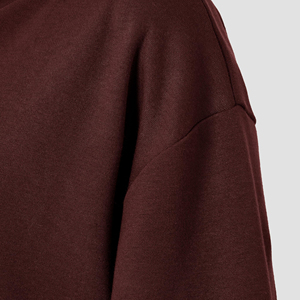 Women <b>Cropped</b> Hoodie Custom Logo Front Pullover Fleece Sweatshirt Oversized Casual Windproof Eco-Friendly Gym Wear OEM ODM - Product Image 4