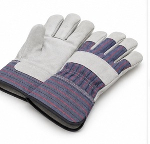 Gants de rigger canadiens en cuir lisse, durables, respirants, flexibles, antidérapants, résistants à la chaleur, avec manchette renforcée, personnalisables - Product Image 2