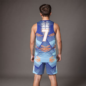 Nuevas llegadas: Uniforme de baloncesto transpirable 100% poliéster antibacteriano para adultos, talla grande, personalizable con logo, muestra gratuita - Product Image 2