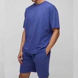 Nouvel ensemble décontracté tricoté pour homme été 2026 : T-shirt et short deux pièces, logo personnalisé, respirant, couleur et design sur mesure - Product Image 5