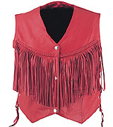 Gilet de moto en cuir noir pour femme HMB-3511A, doublure en polyester coupe-vent, style moto et motard - Product Image 6