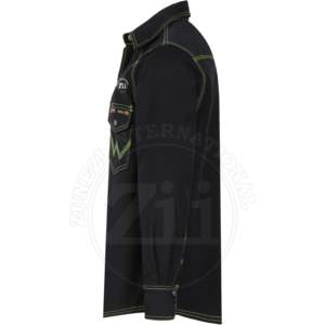 Camisa de Manga Larga de Algodón Ignífuga CAT2 al por Mayor, Ropa de Soldador FR con Protección contra Vapores, Resistencia al Calor de 300C-500C - Product Image 2