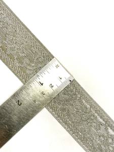 Ruban jacquard tissé style ethnique à petites fleurs, or et argent, haute ténacité, pour vêtements, sacs, chaussures, accessoires, largeur 4 cm - Product Image 3