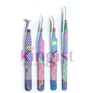 <b>Lash</b> Tweezers Set for Eyelash Extensions High Precision Eyelash Tweezers for Classic & Mega Volume <b>Lashes</b> - Product Image 3