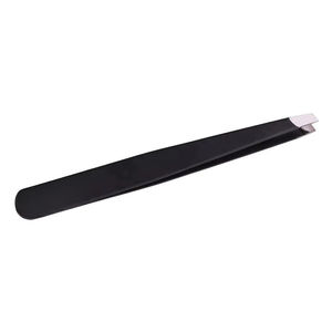 Pinzas Profesionales de Acero Inoxidable para Cejas y Pestañas, Inclinadas, Negras, con Características de Seguridad, Puntiagudas para Extensiones de Pestañas Encarnadas - Product Image 1