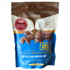 Fabricación de Marca Privada, Chocolate Puro Personalizado HALAL, Botones de Chocolate Negro Real con 65% de Cacao, Proveedor de Galletas para Exportación - Product Image 1