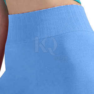Shorts de cycliste taille haute pour femme, écologiques, légers, respirants, en Spandex/Polyester, pour le fitness, la course, le yoga et l'entraînement - Product Image 6
