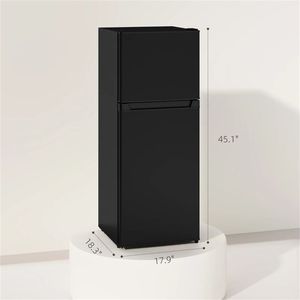 Refrigerador Compacto Pequeño de Color Negro para Espacios Reducidos - Product Image 6