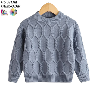 Suéter Premium para Niños, Mezcla de Poliéster/Algodón, Antiarrugas, Ecológico, Transpirable, Talla Grande, Invierno, OEM/ODM, Venta al Por Mayor - Product Image 5