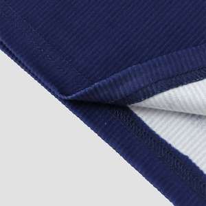T-shirt à manches courtes pour homme, col rond, motif géométrique bicolore, séchage rapide, tricoté, sportif, coupe classique, bleu, blanc, cyan - Product Image 6