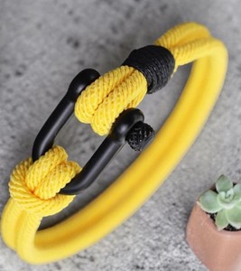Pulsera de Cuerda para Hombre, Cierre de Acero Inoxidable, Cordón Náutico, Estilo Minimalista - Product Image 3