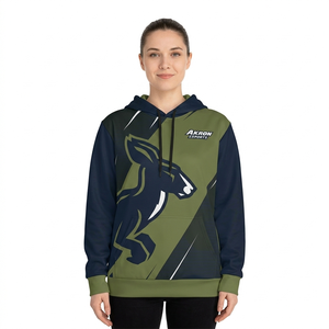 Women's Casual Knitted Eco-Friendly Autumn Oversize <b>Drop</b> Shoulder Lined Short Hoodie Long Sleeve Heat-Transfer Printed Front - Product Image 3