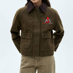 Chaquetas vaqueras holgadas de gran tamaño para mujer, ligeras, ropa de invierno, chaquetas femeninas con cremallera y bolsillos - Product Image 2