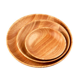 Plato de cargador para decoración de hotel, vajilla de cocina para placas de cargador, de madera para boda, utensilios de cocina - Product Image 3