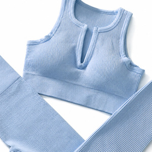 High Quality Women Yoga Set Custom <b>Lace</b> 2-Piece Gym Fitness Wear Customise Printing Lightweight <b>Elastic</b> Waist Soft Breathable - Product Image 5