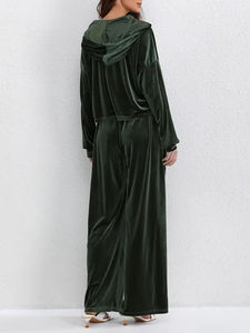 Conjunto Deportivo de Terciopelo para Mujer, Diseño de Terciopelo, Chaqueta y Pantalones de Dos Piezas, Chándal de Terciopelo de Alta Calidad para Mujer - Product Image 5